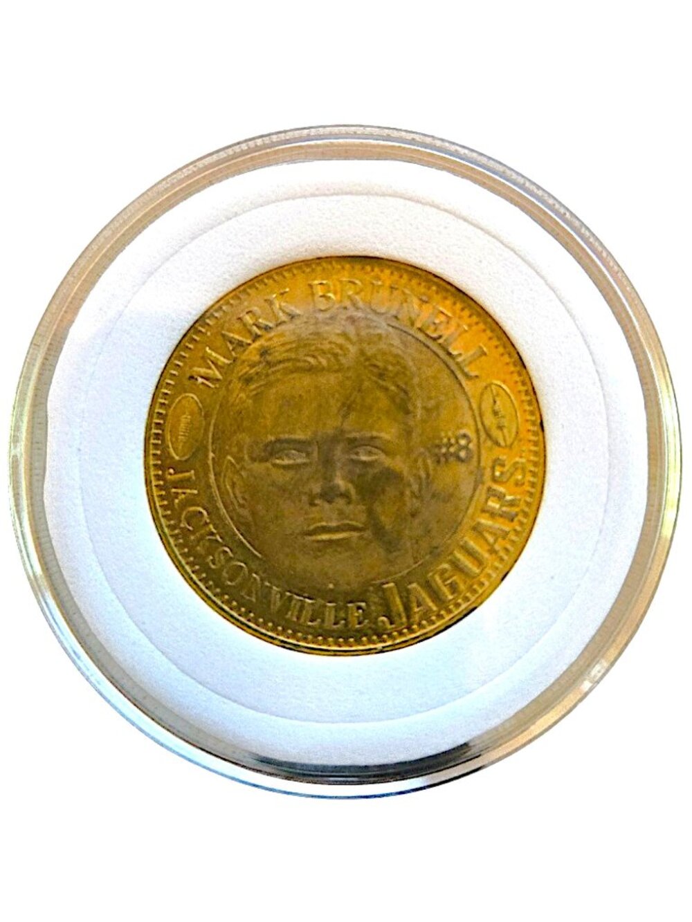 Mark Brunell Jacksonville Jaguars Vintage NFL Pinnacle QB Club Coin